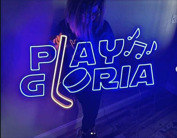 Play Gloria Neon Sign